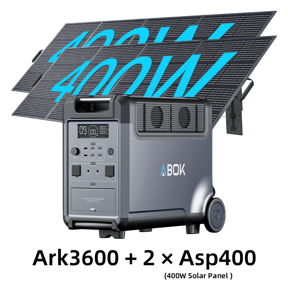 Ark3600 with 2 Asp400 400W Panels