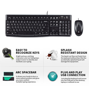 Original negro Logitech MK121P Home Office Notebook Universal con cable Usb impermeable ordenador ratón y teclado conjunto - Product Image 2