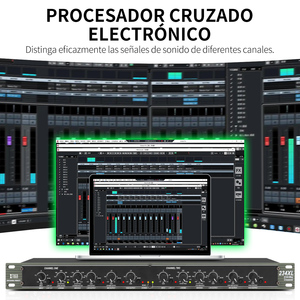 XTUGA 234XL Profesional 2/3 Way Stereo/ 4 Way Mono Crossover con entrada y salida XLR Audio estéreo Procesamiento de sonido Crossover - Product Image 2