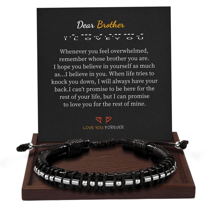 Bracelet + carte cher frère