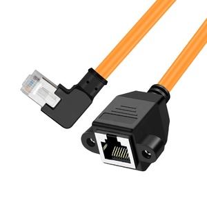 猫8パネルマウントRJ45コネクタ女性イーサネットLANネットワーク延長ケーブル高速通信RJ45ケーブル - Product Image 5