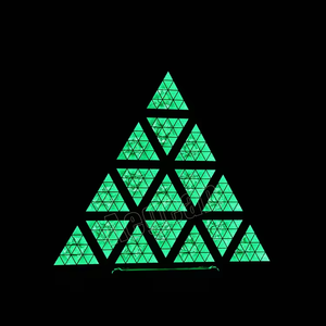 16x30W + 576x0.3W RGB RDM Retro Background Light Antique Triangle <strong>LED</strong> Special Effect Lights
