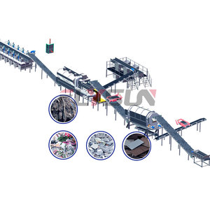 Complete Solid Waste <strong>Refuse</strong> <strong>Sorting</strong> Equipment Metal Glass Solid Particle Screening Crushing Baling Processing Line - Product Image 1