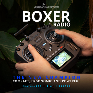 RadioMaster Boxer 2.4G 16CH Hall Gimbals verici uzaktan kumanda ELRS 4in1 CC2500 destek EDGETX w/ Lipo pil RC Drone için