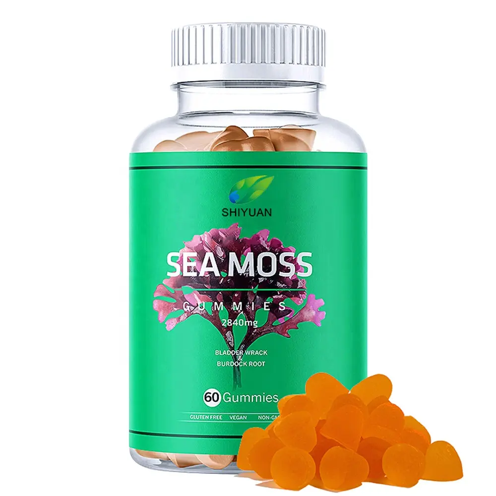 Formulazione personalizzabile muschio marino irlandese vitamina Beauty Enhanced Immunohealth Foods Gummies-capsule Halal Vegan