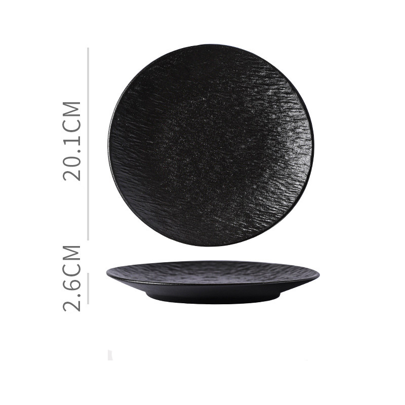 Placa de luz de 8 pulgadas - Negra
