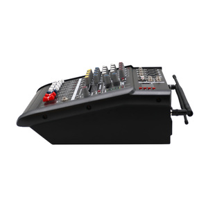 <strong>4</strong> Channel Sound Console Powered <strong>Audio</strong> Mixer <strong>Interface</strong> with Recording System 2 Wireless Microphone - Product Image 3