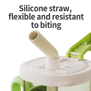 Cartoon Pattern Baby Feeding Training <strong>Cup</strong> with Straw Sippy Bottle with Lid for Toddler Baby Product from China