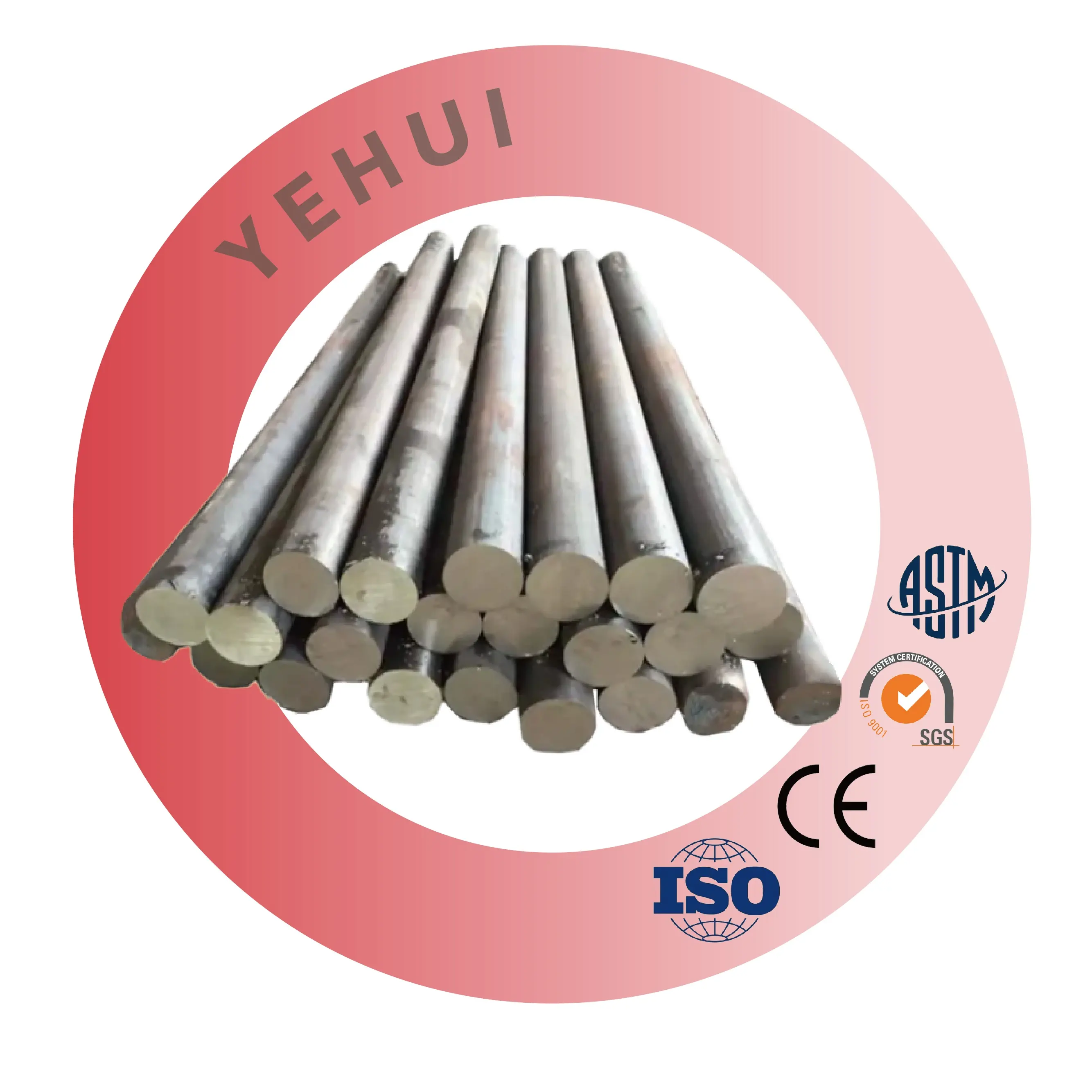 Round Steel Hot Rolled/Cold Drawn Carbon Tool Steel Q195/Q235 Alloy Steel Support Customization