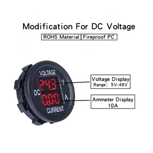 12V LED cho Auto Meter DC kỹ thuật số Volt đo hiển thị không thấm nước xe chân không đo 12V DC vseramik ateleme - Product Image 3