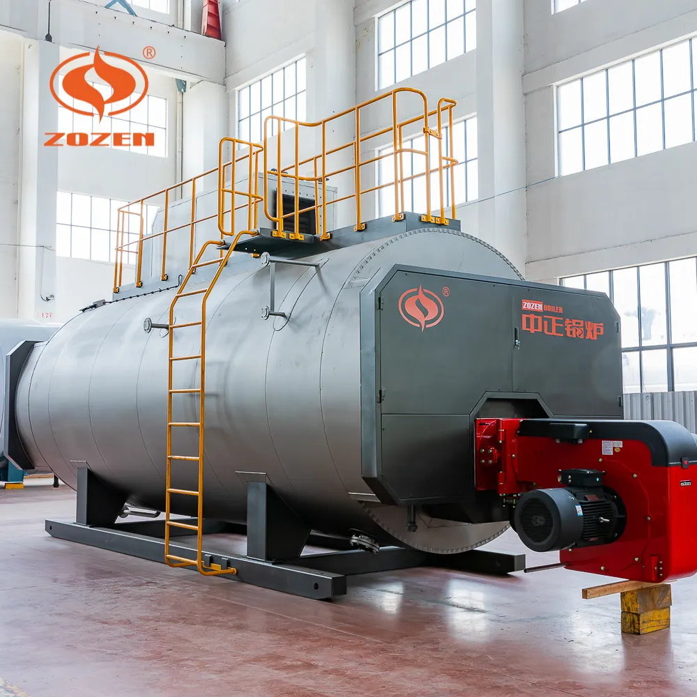Caldaia a vapore Diesel a Gas naturale con tubo di fuoco da 5 tonnellate utilizzata nella fabbrica di zucchero
