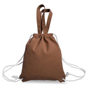 Mochila con cordón de lona personalizada para almacenamiento al aire libre Bolsas de compras elegantes - Product Image 1