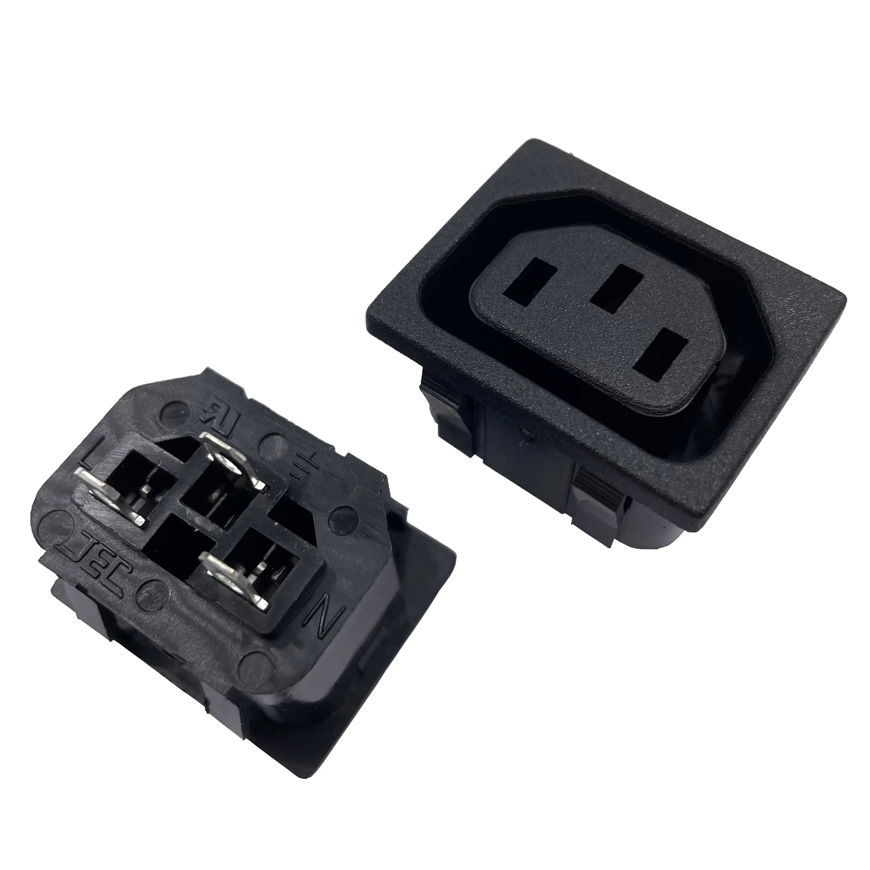 JR-121S-G High Quality China 10A 250V AC 3-Way Power Plug Socket Electronic Outlet Female Connectors Adapter Socket