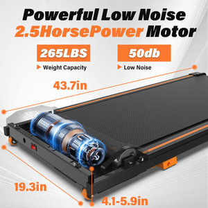 Portatile elettrico 3.0HP pieghevole 12 programmi preimpostati Display a LED compatto ufficio a piedi Pad piccolo tapis roulant per la casa - Product Image 6