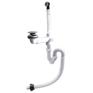 Becken kanal rohr Spüle Abtropffläche mit Überlauf rohr Anschluss Entwässerung rohre unterirdisch - Product Image 1
