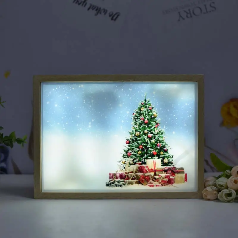 Otros suministros de decoración de Feliz Navidad, luces, regalos, adornos, 2023, nuevos productos de diseño, lámpara de mesa para el hogar