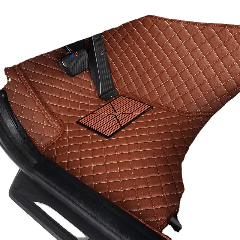 Couleurs de couture Pvc cuir imperméable 7D tapis de sol de voiture pour 95% modèles de voiture