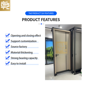 Professional <strong>Custom</strong> <strong>Display</strong> Rack Wooden Door with Aluminum Alloy Windows Villa Door Push-Pull Sliding <strong>Frame</strong> for Sample <strong>Display</strong> - Product Image 4