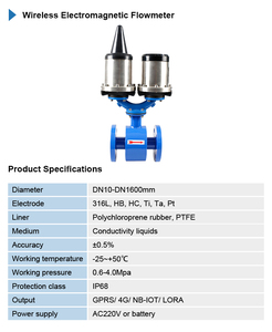 Holykell Dn20 Dn150 Fire Fighting Hydrant Ptfe Water <strong>Flow</strong> <strong>Meter</strong> <strong>Analog</strong> <strong>Output</strong> Dn100 Electromagnetic <strong>Flow</strong> <strong>Meter</strong> Transmitter - Product Image 5