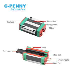 <strong>Customization</strong> CNC <strong>Linear</strong> Guide <strong>Rail</strong> Square HGR20 20mm Square <strong>Rail</strong> <strong>Linear</strong> Motion Length HGH20 HGW20 <strong>Slide</strong> Block Ball Screw - Product Image 6