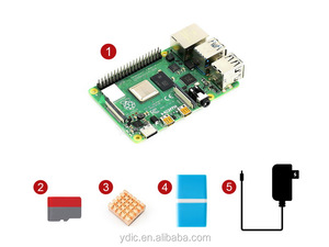 <strong>Raspberry</strong> <strong>Pi</strong> 4 Model B Starter <strong>Kit</strong>, 1GB, Micro SD Card, Heat Sink, Power Supply - Product Image 2