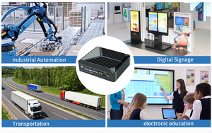 Lüfter loser dünner Kompakt computer J6412 CPU Mini-PC Quad Core Win 11 Embedded PC mit 2xHD - Product Image 6