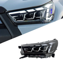 ไฟหน้าโปรเจคเตอร์ DRL LED เต็มรูปแบบสำหรับ Toyota Hilux Revo 2021ไฟ2024 2023 2022ไฟหน้ารถวิบาก DRL - Product Image 4