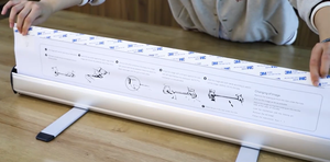 Ngoài trời cuộn biểu ngữ hiển thị giá pullups con lăn có thể thu vào biểu ngữ đứng - Product Image 2