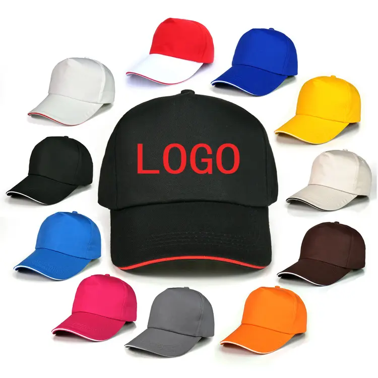 Casquette de sport vierge colorée chapeau de papa chapeaux Gorras hommes casquettes de Baseball ornées avec Logo