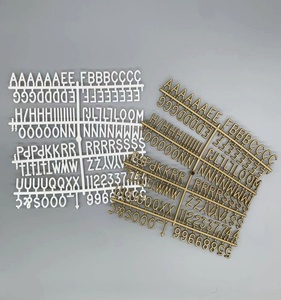 Available in Multiple Colors Plastic Letter Set for Changeable Felt Letter Boards. 0.75 Inch Letters, Set of 147 Characters - Product Image 2