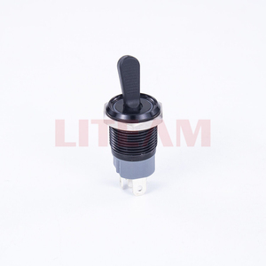 16MM LED Illuminated 3pins 15a 220v IP65 IP67 Toggle Switch with Short Handle <strong>On</strong>-off 2 <strong>Way</strong> 2 Position Metal Toggle Switches - Product Image 1