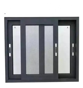 DRUET Factory Directly Supply Sliding <strong>Windows</strong> Triple Glazed Hurricane Impact <strong>Windows</strong> PVC Sliding <strong>Window</strong> - Product Image 3