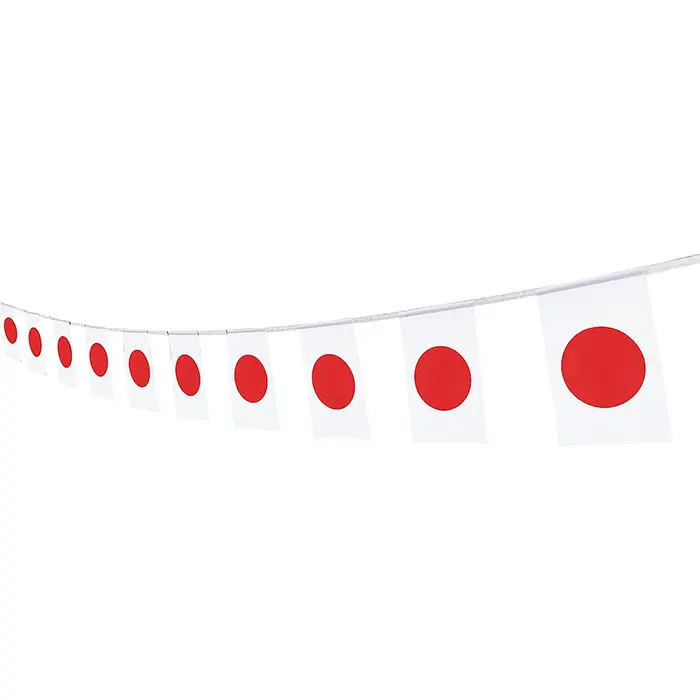 פוליאסטר יפן יפני מלבן קטן מחרוזת מיני דגל דגלון הבאנר מקורה וחיצוני המדינה אירועים קישוט