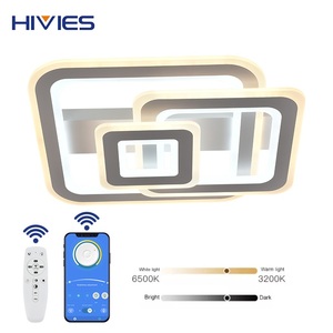 HIVIESコンテンポラリーデザイン2.4G調光可能リモコンモダンセイルランプ屋内210WLEDシーリングライト - Product Image 5