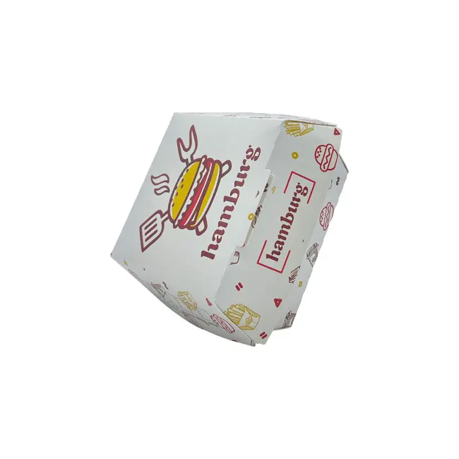 カスタムチップフレンチフライホットドッグフライドチキンハンバーガー包装バーガーボックス