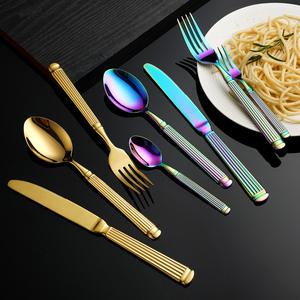 Hiện đại thép không gỉ xuyên biên giới dao kéo thiết kế hiện đại nĩa muỗng dao đặt <span class=keywords><strong>Flatware</strong></span> cho các bên - Product Image 3