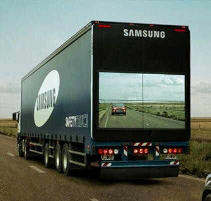 Luar Ruangan Ponsel Iklan Mobil LED Display Layar