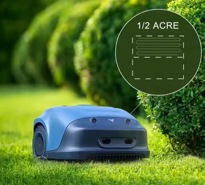 OEM Fábrica Portátil 24V Navegação GPS Robotic Lawnmower Auto-propelido com DIY App Controle Bateria Elétrica Operado Weeding