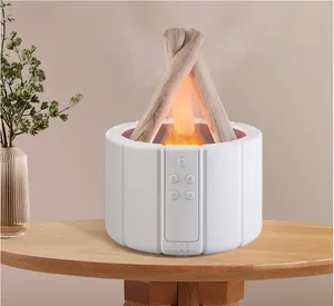 New 260ml Portable Cool Mist Aromatherapy Machine Home Ultrasonic <strong>Diffuser</strong> Essential Oil Flame <strong>Humidifier</strong> <strong>With</strong> <strong>Timer</strong> for Bedroom - Product Image 5