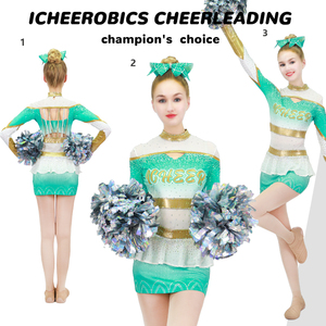 Amigo takım paketi: oyun günü + uygulama üniformaları-özel 2-Piece Rhinestone setleri gençlik/yetişkinler için Cheer üniforma çanta ile - Product Image 2