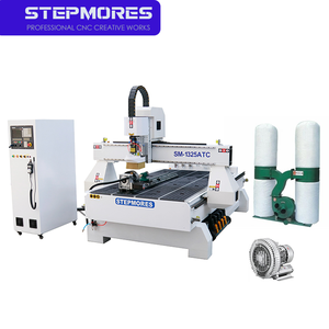 Controlador Cnc ATC profesional 1300*2500mm máquina de enrutador Cnc para trabajo en madera 1325M MDR tipo lineal en la parte posterior Nk280 - Product Image 1