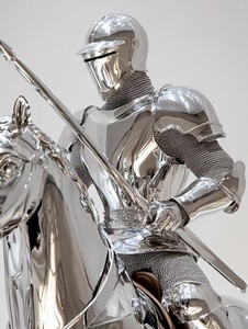 Hiện đại phong cách Châu Âu thép không gỉ điêu khắc đánh bóng Knight hình - Product Image 5