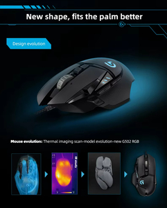 罗技G502英雄16000DPI有线游戏鼠标原装3D风格和USB连接 - Product Image 6