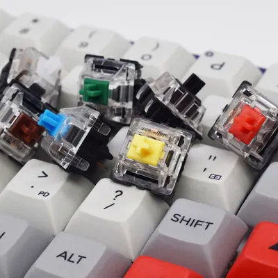 GATERON KS-8 USB 3pin 5pin push button yellow brown black red white blue green mechanical keyboard switch.