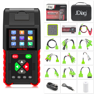 Versión completa Jdiag M200 Pro, herramienta de diagnóstico de motocicleta, programa de reasignación ECU, probador de batería de 12/24V - Product Image 1
