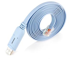 Oikwan USB 2.0〜RJ45シリアル (RS-232) インターフェイスロールオーバーコンソールアダプターケーブルネットワーキングルーター用モデムネットワークスイッチ - Product Image 4