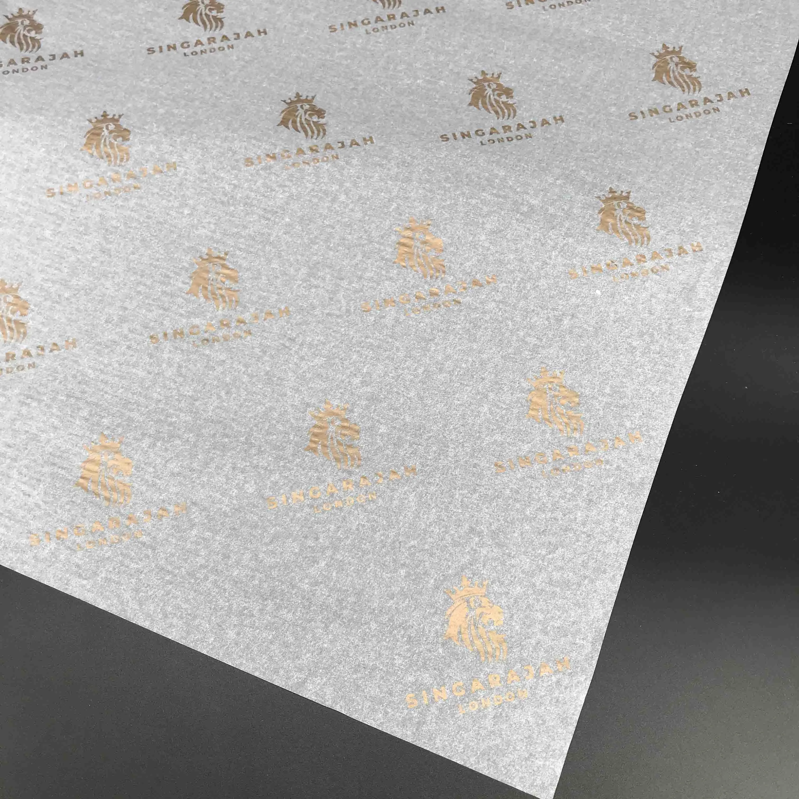 Carta velina personalizzata con Logo personalizzato in oro