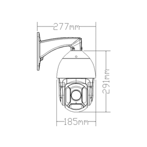 Outdoor Street 18X 33X Zoom PTZ <strong>Camera</strong> Outdoor IR <strong>Array</strong> <strong>LED</strong> 150m CVI TVI AHD Coax CVBS Analog 4-in-1 2MP Outdoor <strong>Security</strong> <strong>Camera</strong> - Product Image 5