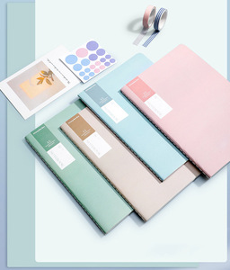 Barato a granel logotipo personalizado escuela gobernado libro de ejercicios cubierta de papel de color cuaderno de rayas A5 B5 cuadernos horizontales para estudiantes - Product Image 2
