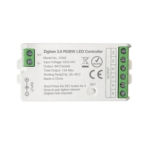Светодиодный контроллер Tuya Zigbee, одноцветная Led полоска с диммером, 15 А, 24 В, 12 В, Cct, Rgb, Rgbw, Rgbcct, Rgbcw - Product Image 1